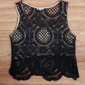 Charlotte Russe Crochet top Medium